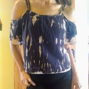 Tie dye off the shoulder top